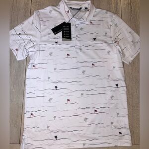 Men’s Travis Mathew American flag polo